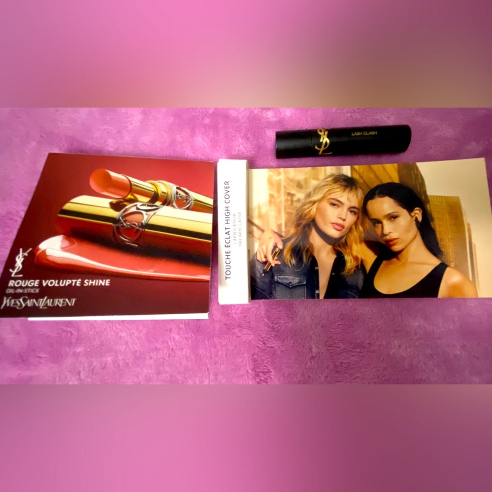 Yves Saint Laurent mascara bundle lipstick and foundation